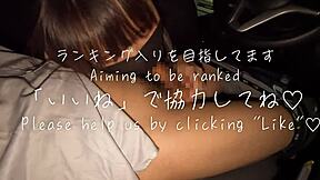 g-cup cutie gives car blowjob on outdoor date