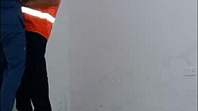 did the cleaning guy get seduced by the nurse and fuck her hard with condom in the office hallways?