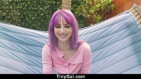 Is Purple-Haired Nympho Valerie Steele Ready for Huge Guy's Hard Fuck?