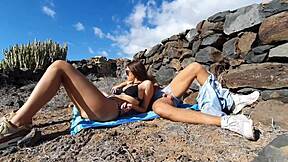 Risky vacation sex with brunette teen 18+ amateur Yoya Grey!