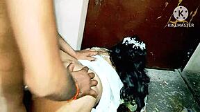 Indian teen sucks monster cock hard