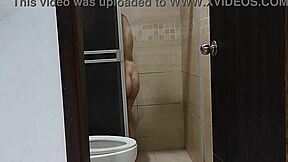 beautiful latina landlady humiliates me in the bathroom for rent