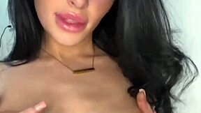 Teen American exchange student indulges in solo masturbation on webcam.