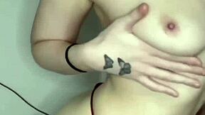 Horny british slut plays naughty solo!