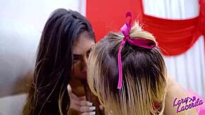 redhead mature woman masturbates messily with glass dildo closeup