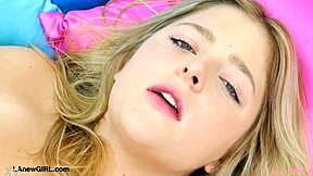 Luminous blonde beauty flaunts her sexy body for you. She's a total stunner in this solo pov!