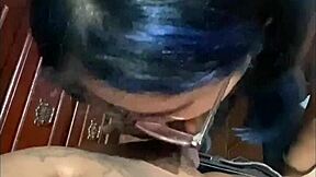 otaku girl gives head