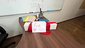 Lustful students lure their teacher into forbidden games. The classroom turns into a den of taboo desire.