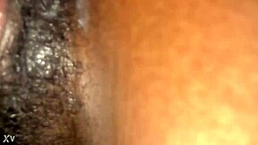 Hey, check this unaware ebony creampie