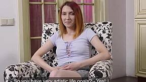 Inviting Cutie Finger Fucks Slim Slit Until She Cums in Wild Ecstasy