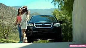 Extremely hot babe dominates young 18+ tourists felicity feline and jade in bdsm