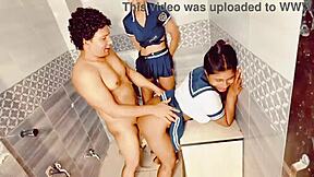 i'm the desi teen who seduced my roommate for a threesome fuck in the dorm, but i can't stop stuttering