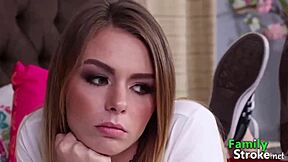 Familystroke - Curious Teen 18+ Learns Intense Fucking Techniques From Her Stepbrother's Big Cock