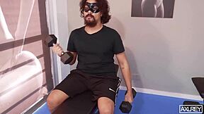 petite latina with big tits fantasizes about double vaginal in the gym