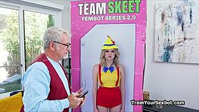 Grandpa tries new petite blonde bot