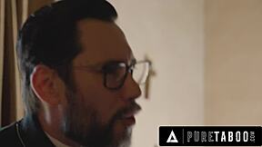 horny virgin TEEN 18+ PENELOPE KAY SEDUCES pervert priest to FUCK her ASS