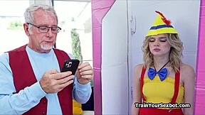 Grandpa tries new petite blonde bot