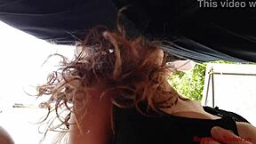 outside anal and pussy fuck, lots to swallow in closeup