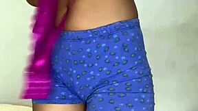 hot amateur girl bends over for orgasm