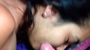 She sucks it while we watch series