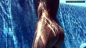 is mary kalisy nude in the pool? show me her tits!