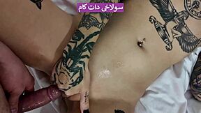 iranian sex with tattooed girl and fist