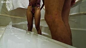 Old man pushes stinky asshole on girl's face for ass licking