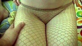 genevive tears fishnet pantyhose to grinds on cock & get sensual massage with tight pussy.