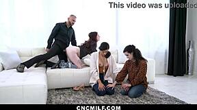 How does lucky husband freeuse Aria Carson, Lyra Lockhart, and Penny Barber?