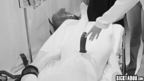 watch tattooed blonde olyssia insert a dildo in her twat before squirting?