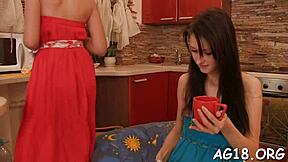 oh wow, sex toys are the best friends for teen 18+ lesbians licking and kissing each other!