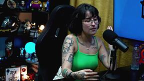 Martina Oliveira Naked In Podcast Interview With Natural Tits Close Up