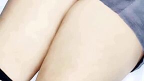 i'm fucking this sexy latina schoolgirl in her miniskirt, moaning loudly