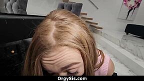 stepsister lets stepbro mess with her ass in wild orgy! 🔥