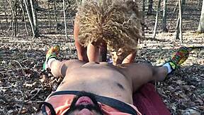 Don Whoe and Nina Rivera tease in the woods