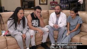 Mia’s pussy gets shocked hard and blasted with hot cum during intense action.