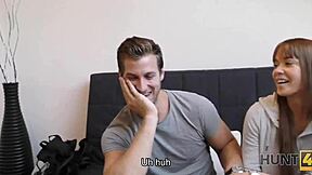 angella christin services hunter for cash at the bus station!