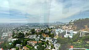 Pretty Babe Masturbates Sensually On Sofa.