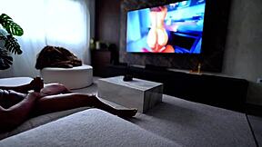 She Caught My Kinky Stepbrother Spying on My Porn and Rode Him Hard