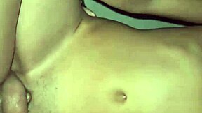 Skinny teen with perfect body lets him in