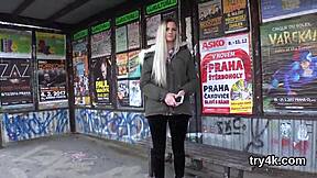 Natural Teen Gives POV Blowjob, Gets Twat Reamed