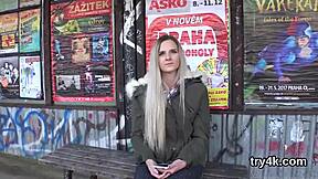 Natural Teen Gives POV Blowjob, Gets Twat Reamed