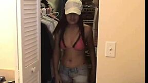 brookeskye and asian babe in lingerie scene