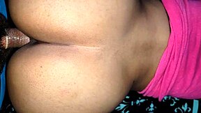 Latina brunette with big natural tits moans during rough doggystyle quickie in neighborhood