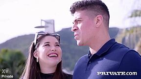 Swinger Couple Seeks Third for Double Doggystyle Fun. Brunette Gets Bent Over for Wild Assfucking!