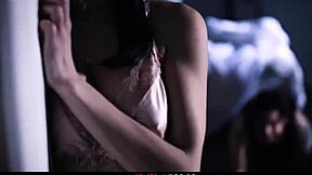 big tits teen stepdaughter sneaks into stepdad's bed for hardcore pussy fuck