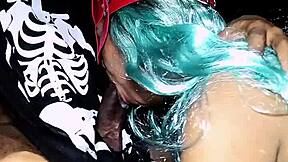 after halloween party, my best friend and i share intimate moments at home