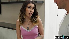 guy unlocks virgin teen chanel camryn’s belt for wild banging