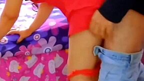 Latina enjoys hardcore anal with married neighbor in his bed, sucking every drop