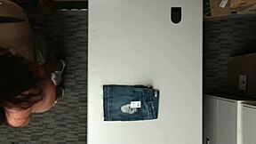 Teen suspect hides merchandise! Punished hard!